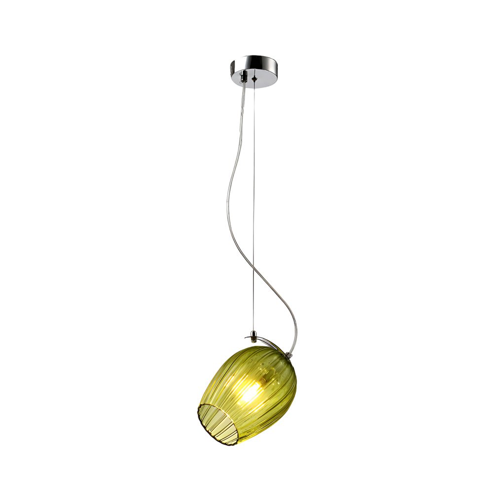 Nordic Minimalist Glass Pendant Light with Adjustable Height