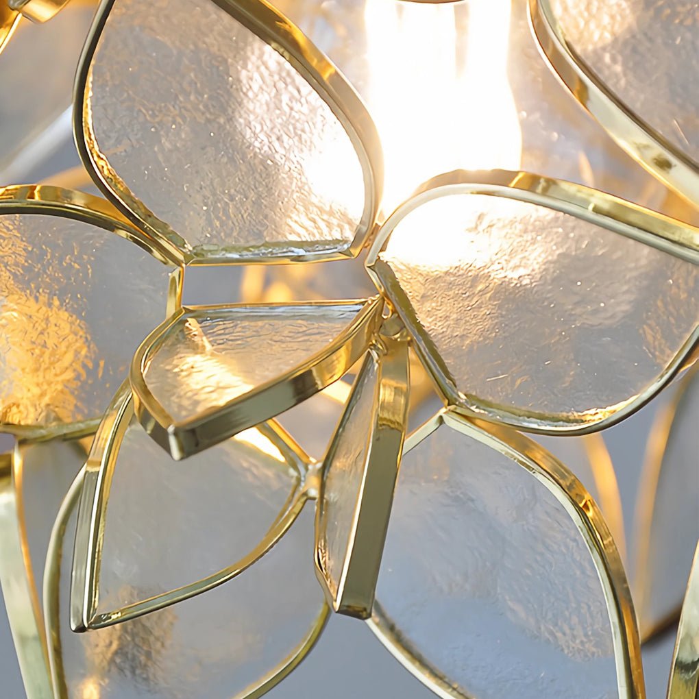 Glass Gardenia Petal Pendant Light | Modern Floral Design
