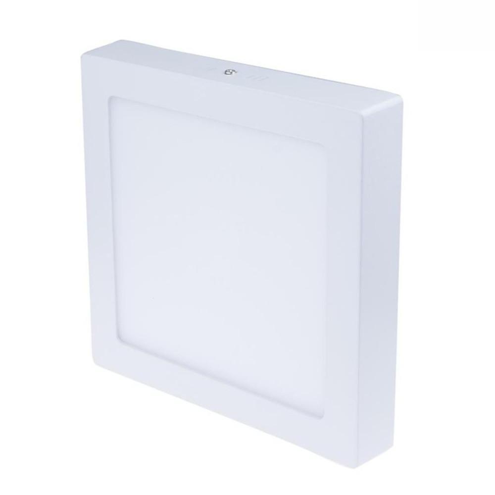 Square LED Flush Mount Ceiling Light - Modern Minimalist White