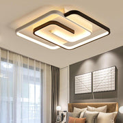 Modern Geometric LED Flush Mount Ceiling Light 18 Inch