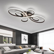Multi-Curve Flush Mount Ceiling Light Modern Metal LED Ambient