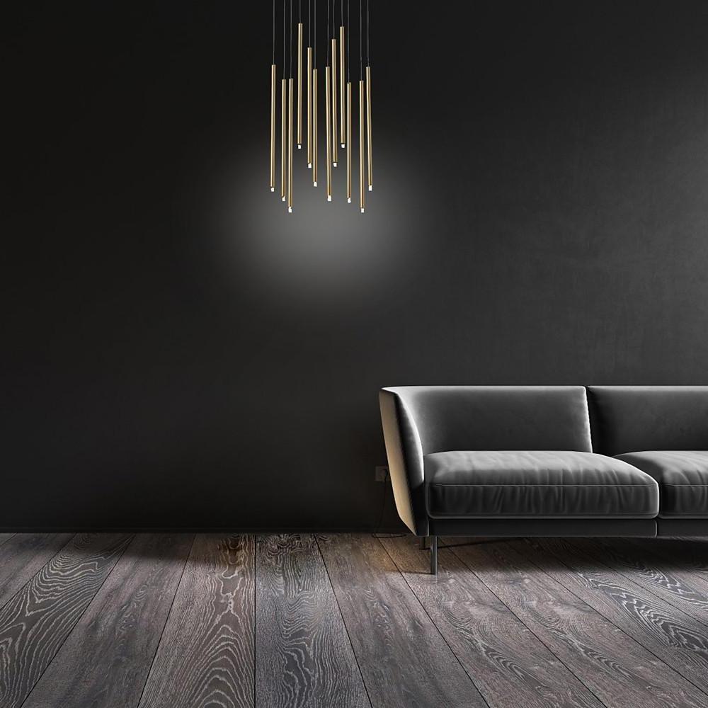 Linear Cluster Elongated Cylindrical LED Pendant Light
