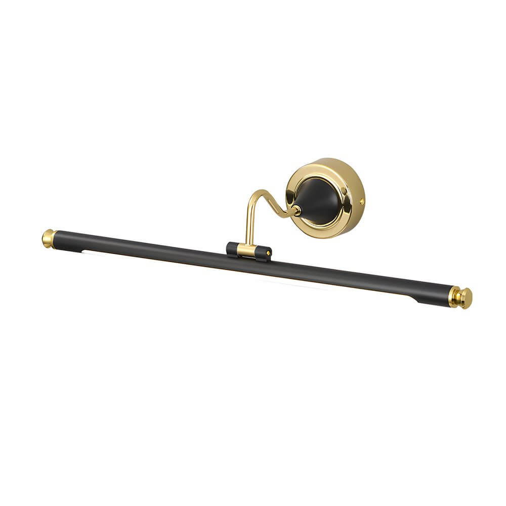 Rotatable Linear LED Bathroom Vanity Light - Gold & Black Vintage