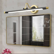 Rotatable Linear LED Bathroom Vanity Light - Gold & Black Vintage