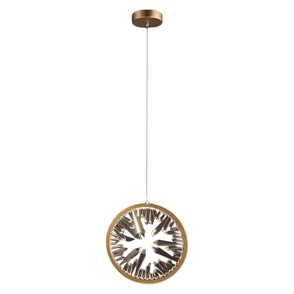 Modern Crystal Staircase Chandelier with Gold Finish