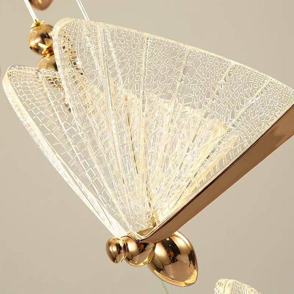 Butterfly Design LED Pendant Light Modern Acrylic Hanging Lamp