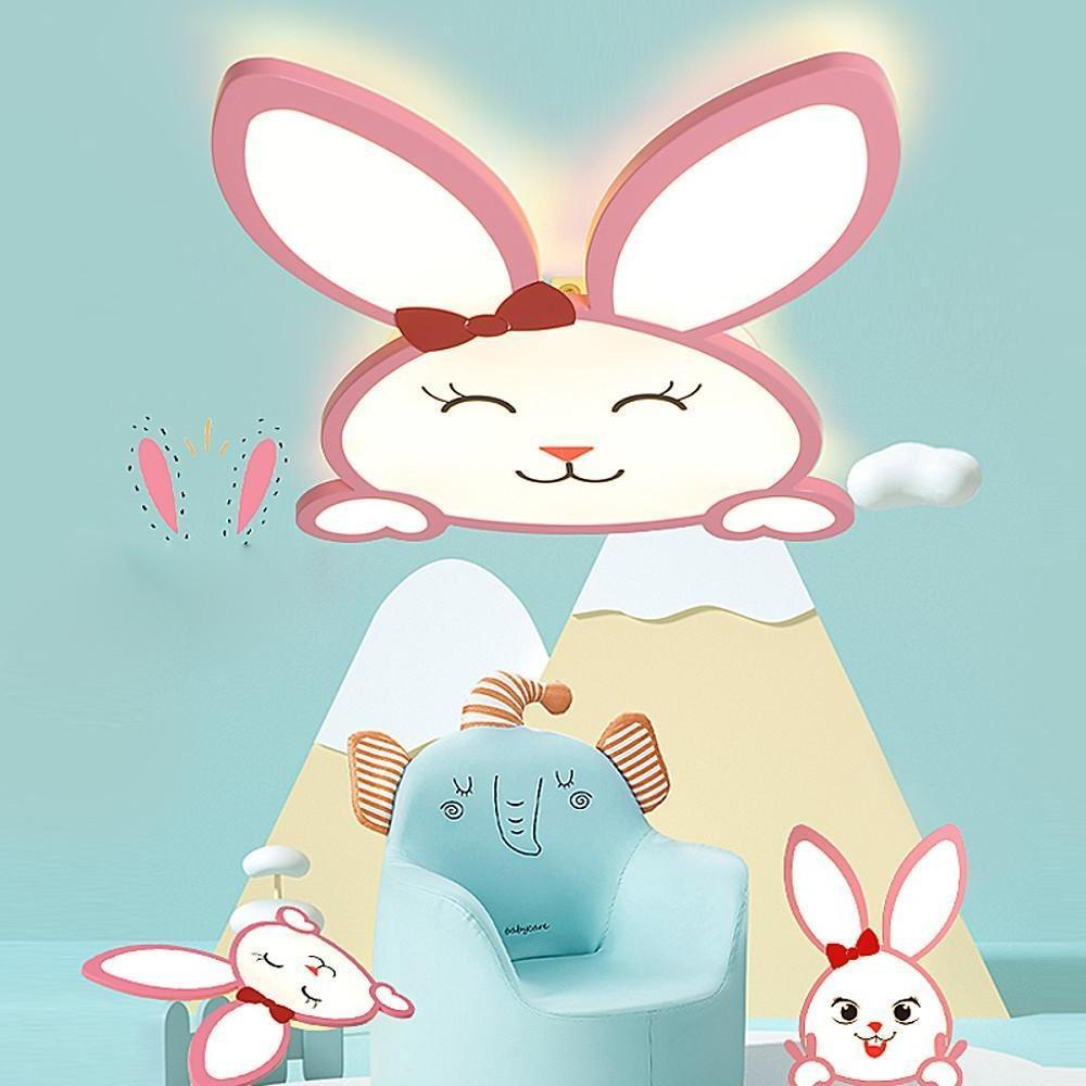 Bunny LED Flush Mount Ceiling Light for Baby Kids Room