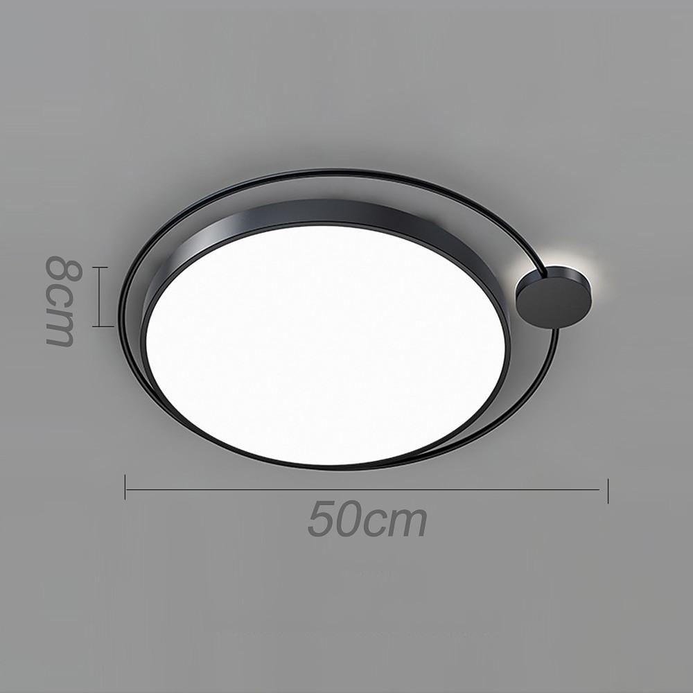 Circular Dimmable LED Flush Mount Ceiling Light | Nordic Style