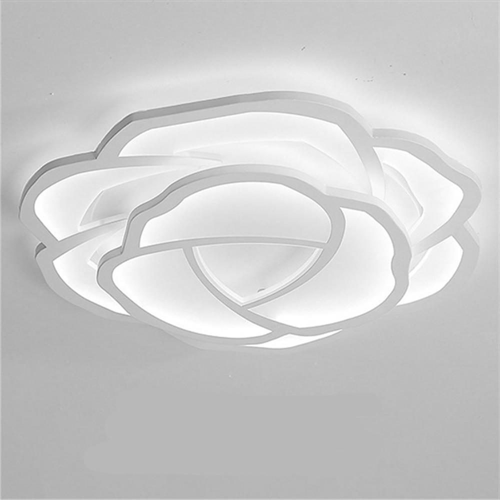 Flower Geometric LED Flush Mount Ceiling Light Dimmable Metal