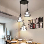 Modern Geometric Pendant Light - 3-Tier Metal Cluster Ceiling Fixture