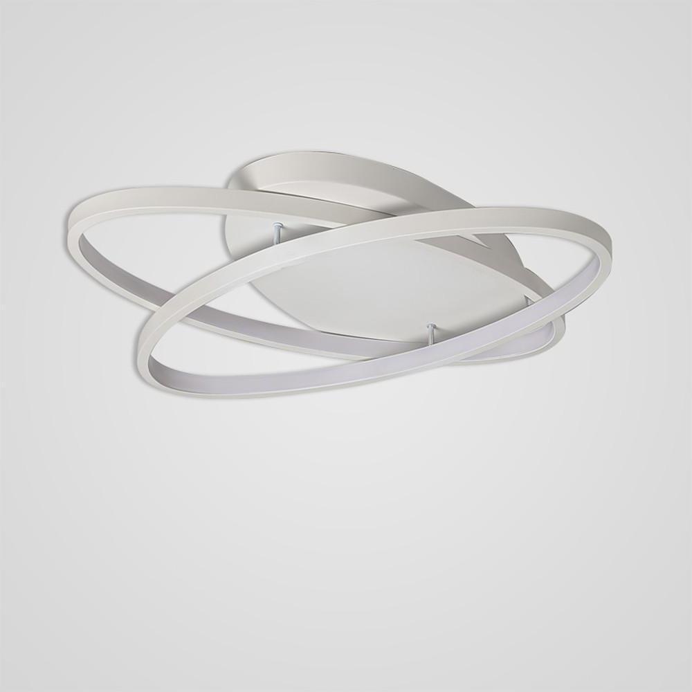 2 Ring Contemporary LED Flush Mount Ceiling Light