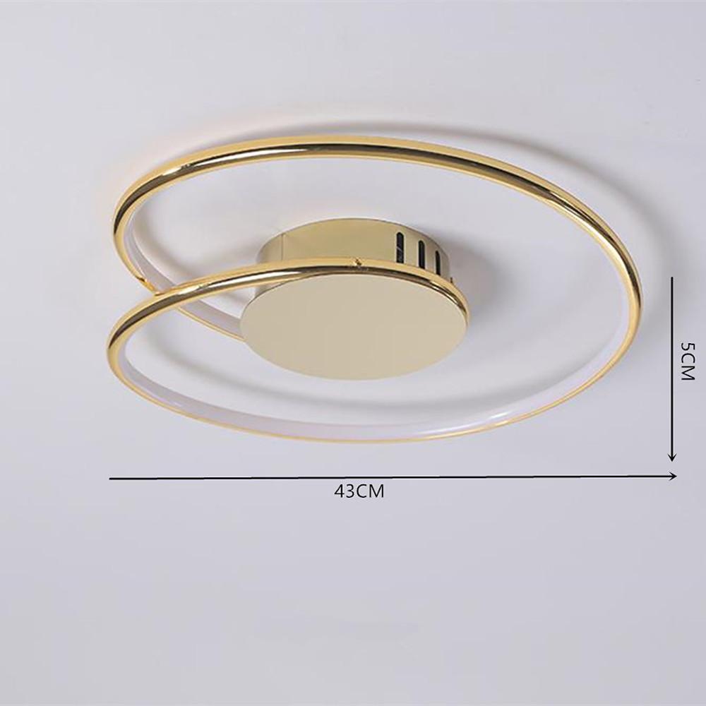 Modern Circular Flush Mount Ceiling Light with LED Integration