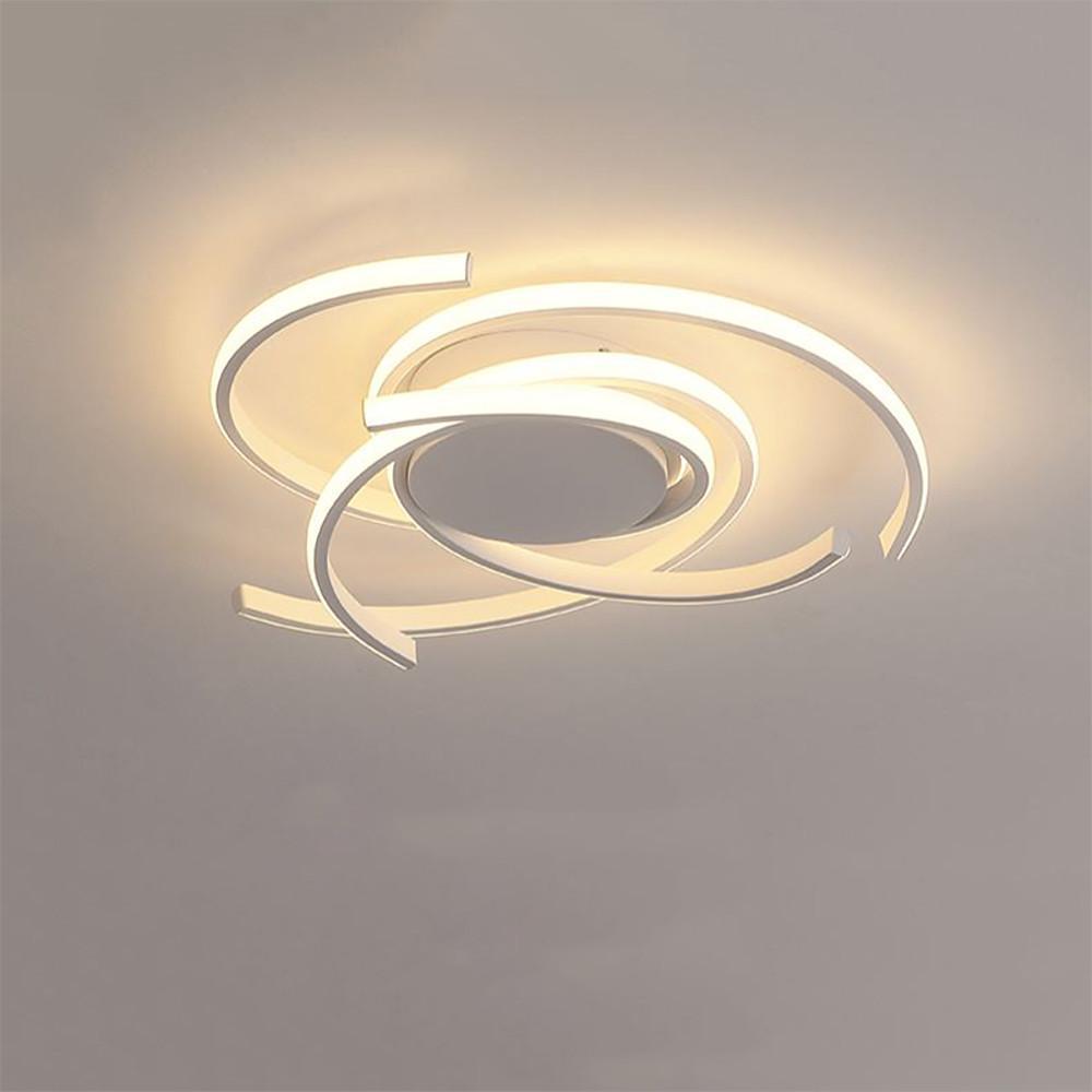 22" Artistic Aluminum Flush Mount Ceiling Light with LED