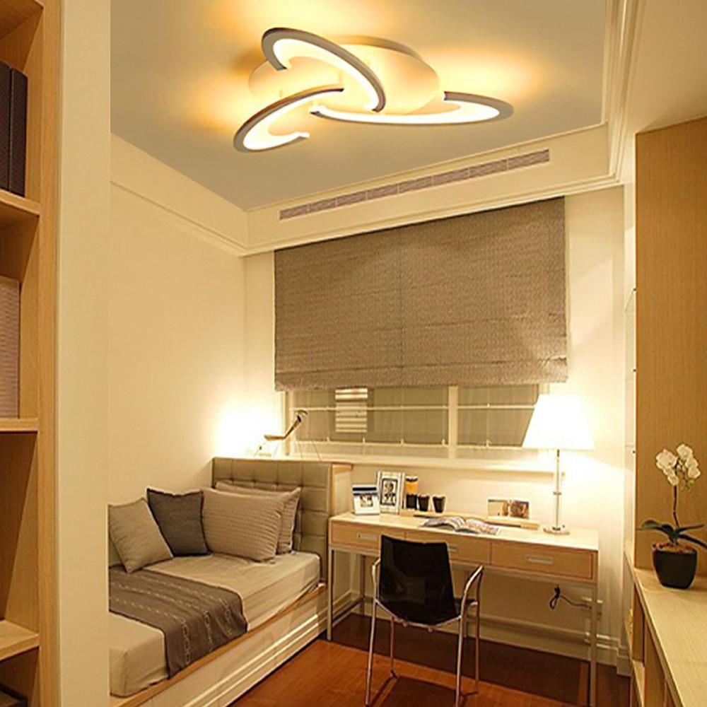 Geometric Flush Mount Ceiling Light | Modern Acrylic LED Dimmable