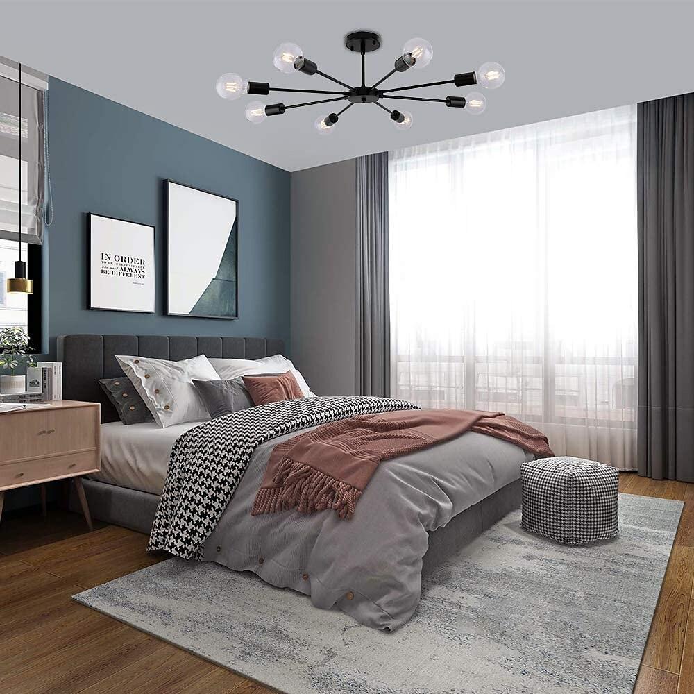 Mid-Century Sputnik Semi-Flush Mount Ceiling Light