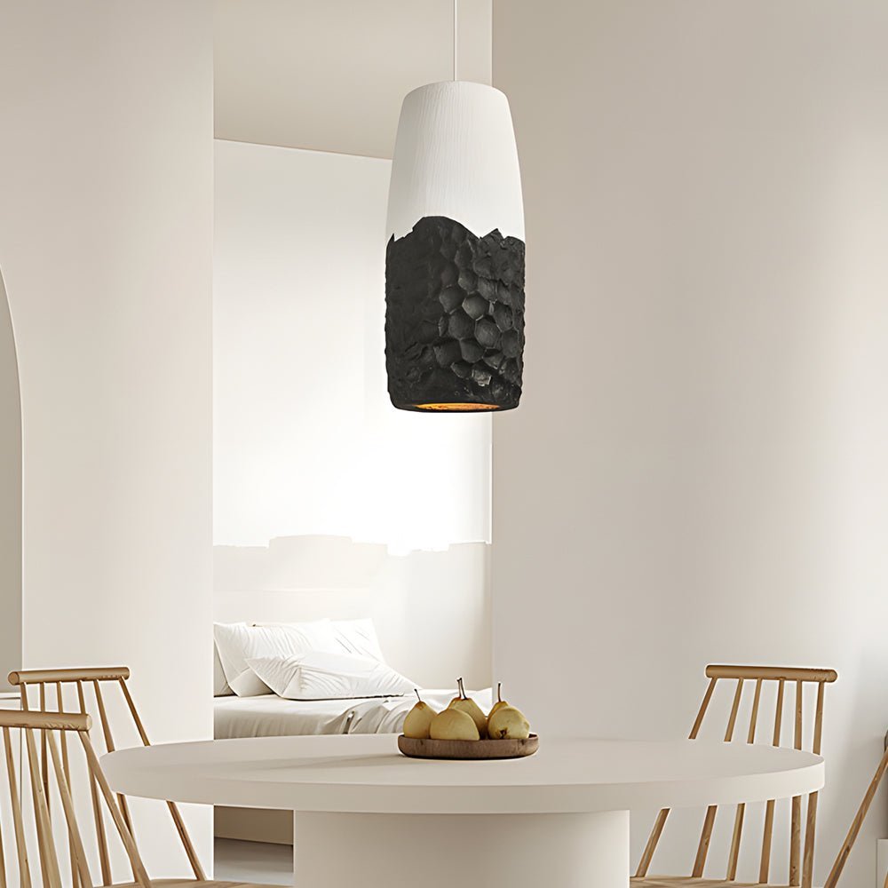Wabi-Sabi Pendant Light - Handcrafted HDPE Sculptural Ceiling Lamp