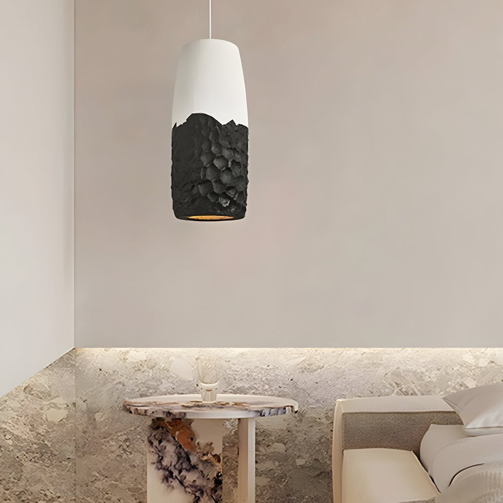 Wabi-Sabi Pendant Light - Handcrafted HDPE Sculptural Ceiling Lamp