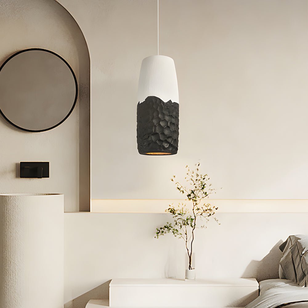Wabi-Sabi Pendant Light - Handcrafted HDPE Sculptural Ceiling Lamp