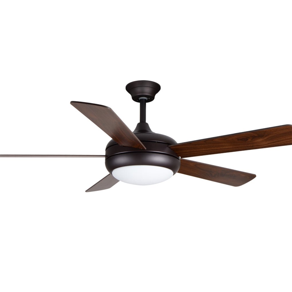 Modern Retro Wooden Ceiling Fan with LED Light - 3-Speed Remote