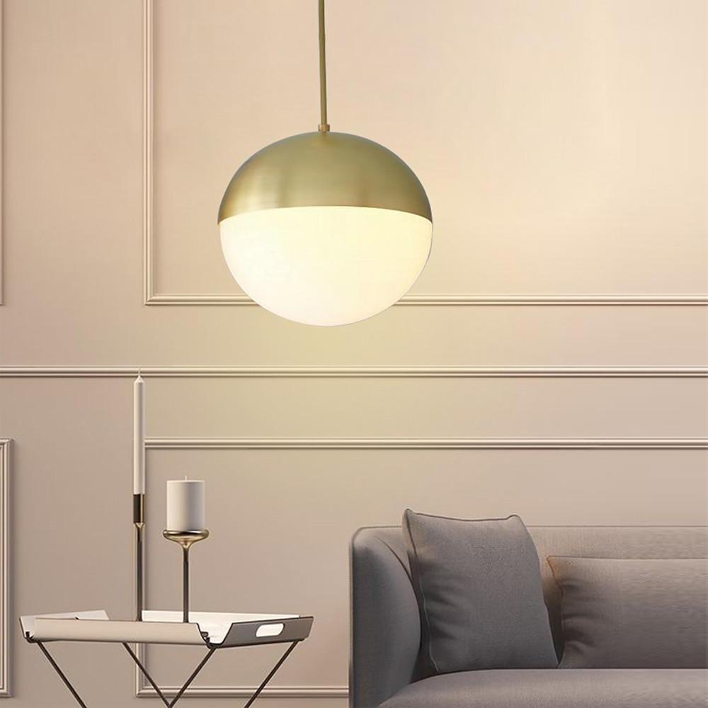 Glass Globe Pendant Light - Modern Nordic Hanging Lamp