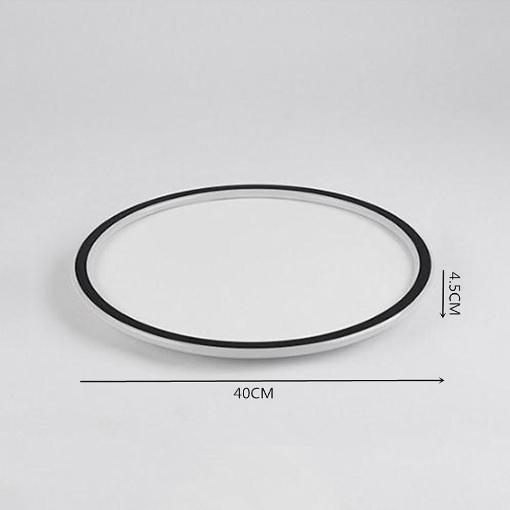 Modern Geometric Flush Mount LED Ceiling Light - Acrylic & Metal