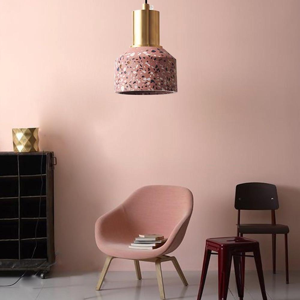 Modern Industrial Metal Pendant Light - Round Shade Design