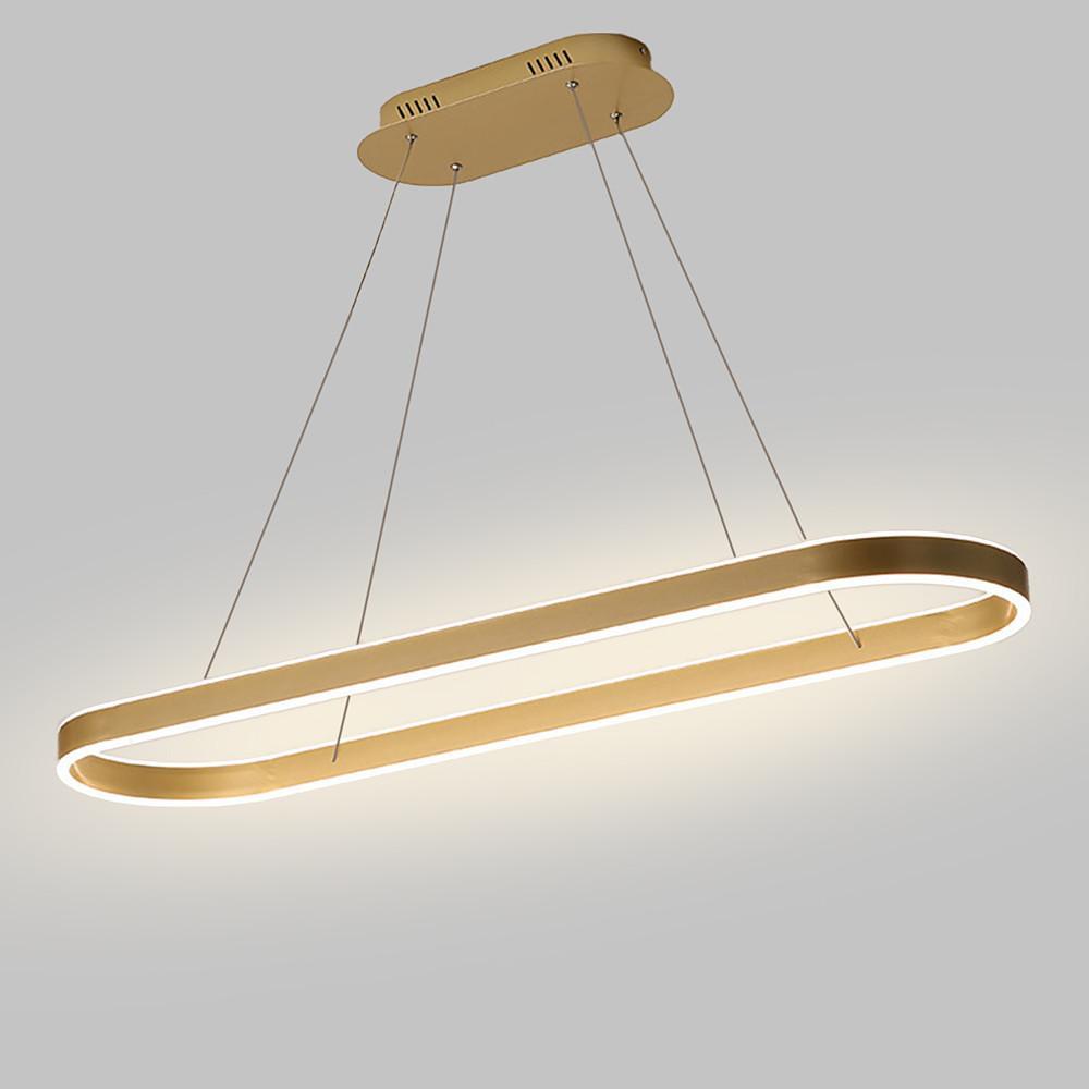 Modern LED Dimmable Pendant Light – Rounded Rectangle Design