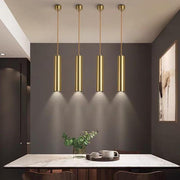 Linear Metal Pendant Light Industrial Kitchen Island Lighting