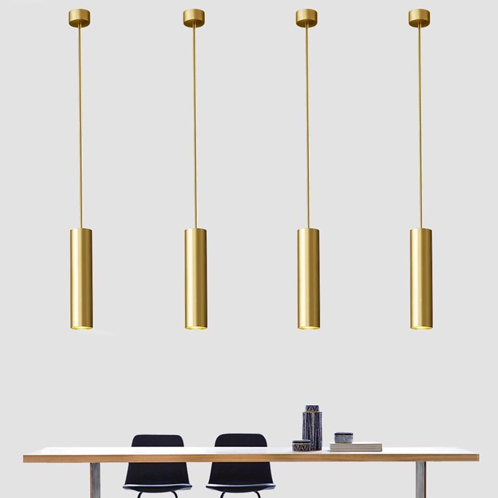 Linear Metal Pendant Light Industrial Kitchen Island Lighting