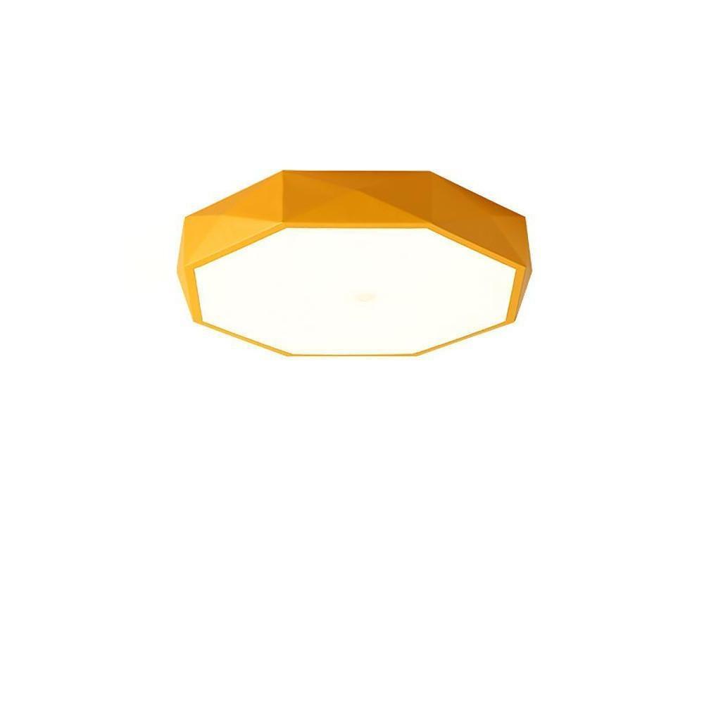 Octagonal LED Flush Mount Ceiling Light – Modern Kids Bedroom