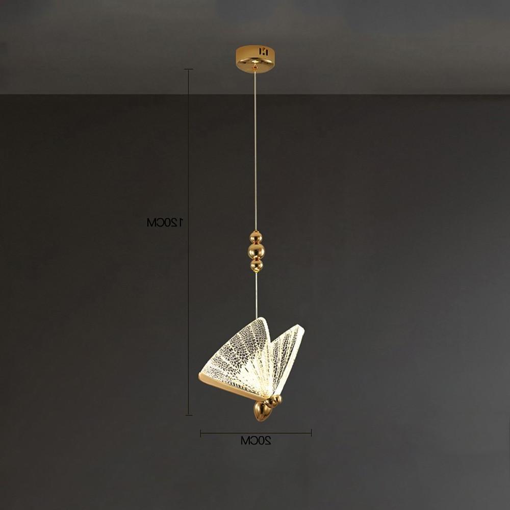 Butterfly Pendant Light – Modern Nordic Metal & Acrylic Ceiling Lamp