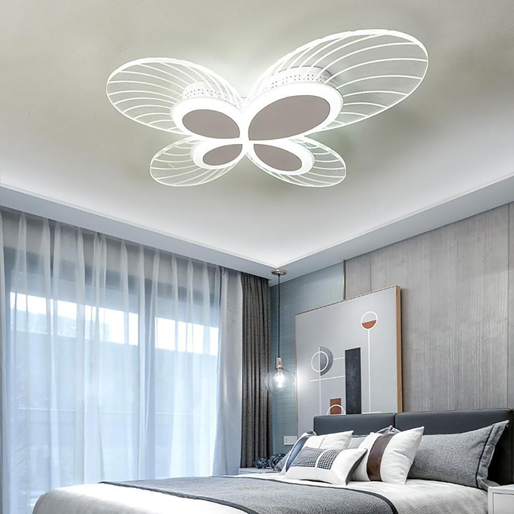 Butterfly Dimmable LED Flush Mount Ceiling Light