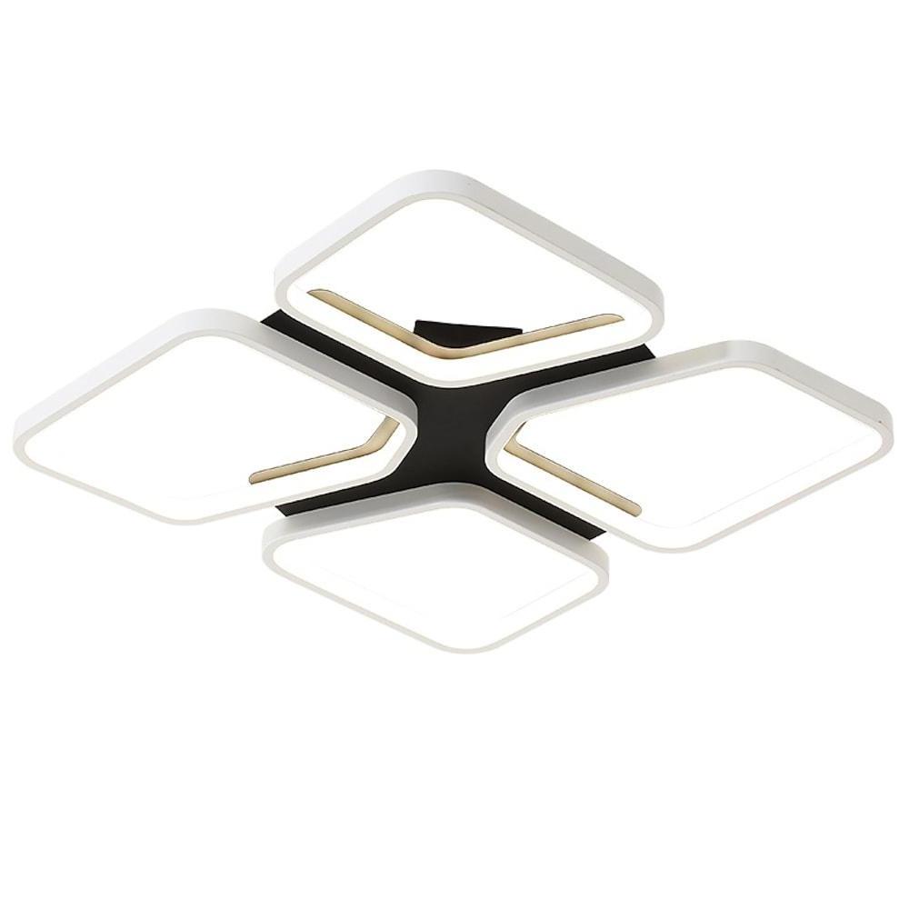 Geometric Flush Mount LED Ceiling Light | Aluminum & Silica Gel