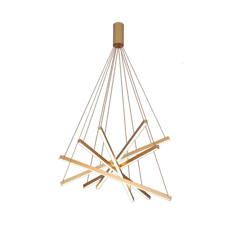 6-Light Modern Cluster Chandelier with Integrated LED