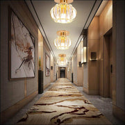 Modern Crystal Flush Mount Ceiling Light with LED Warm White Glow