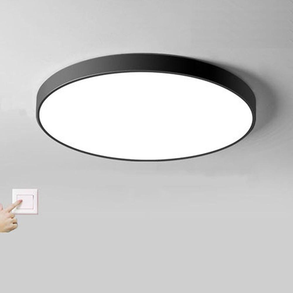 Modern Dimmable LED Flush Mount Light - Matte Painted Plastic