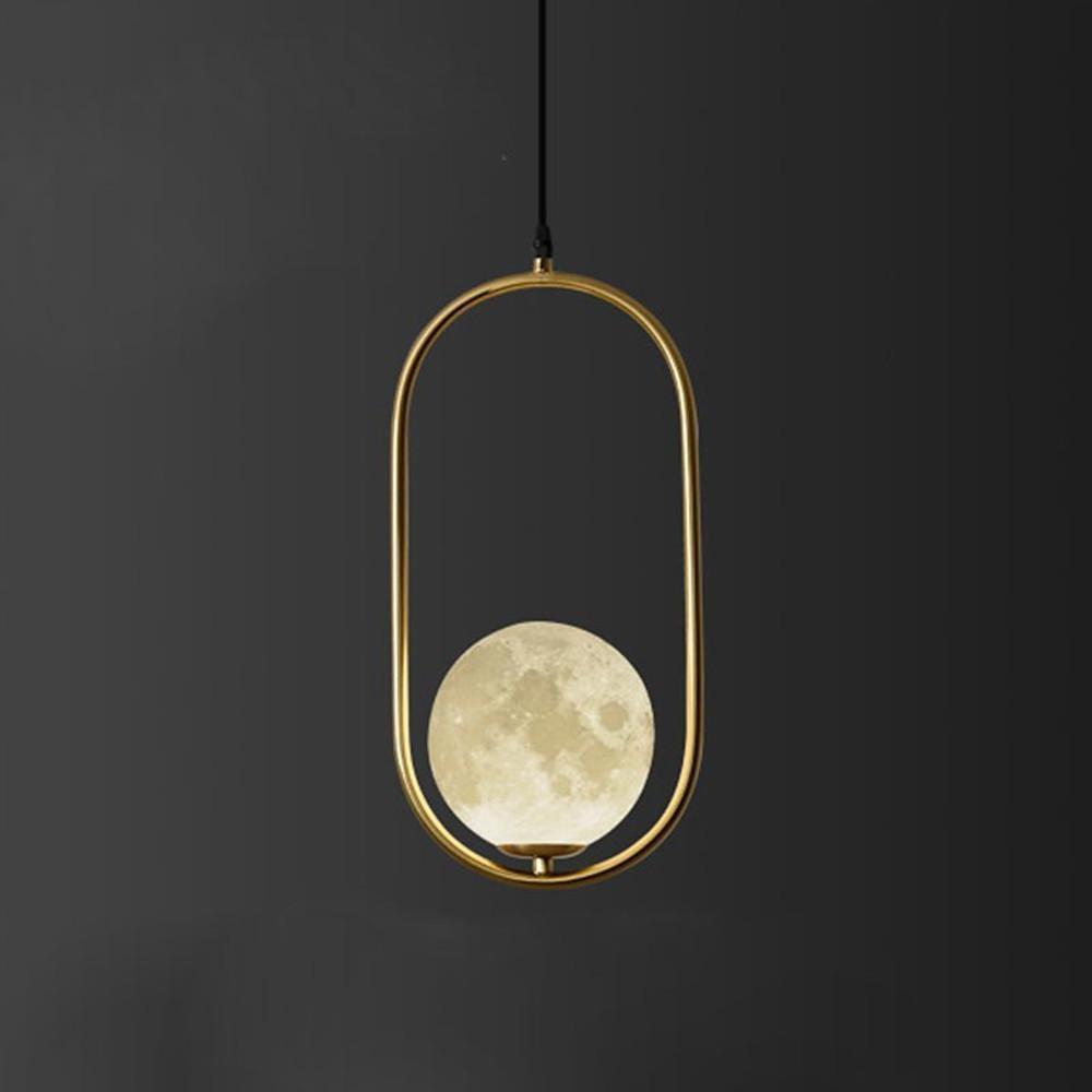 Modern Oval Pendant Light with Acrylic Shade - LED 5W