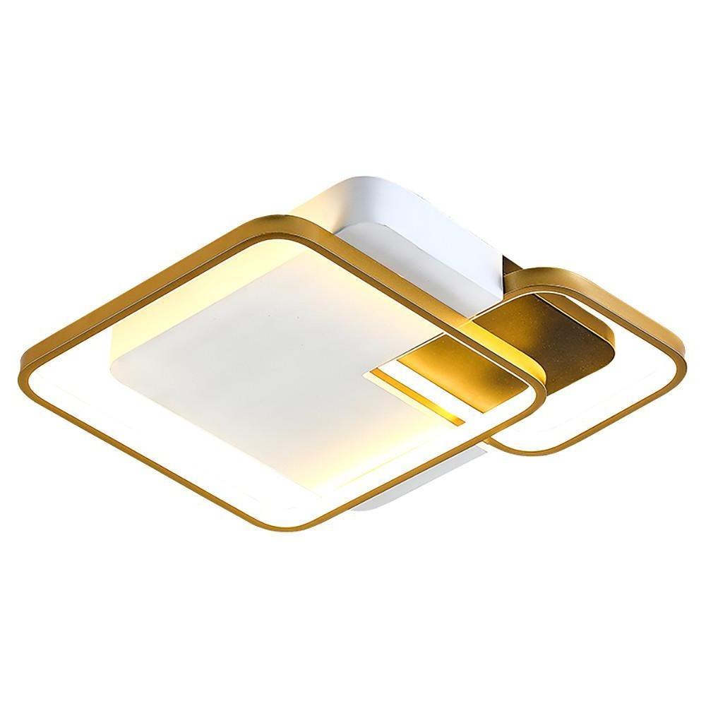 Nordic Geometric LED Flush Mount Ceiling Light - Metal & Acrylic