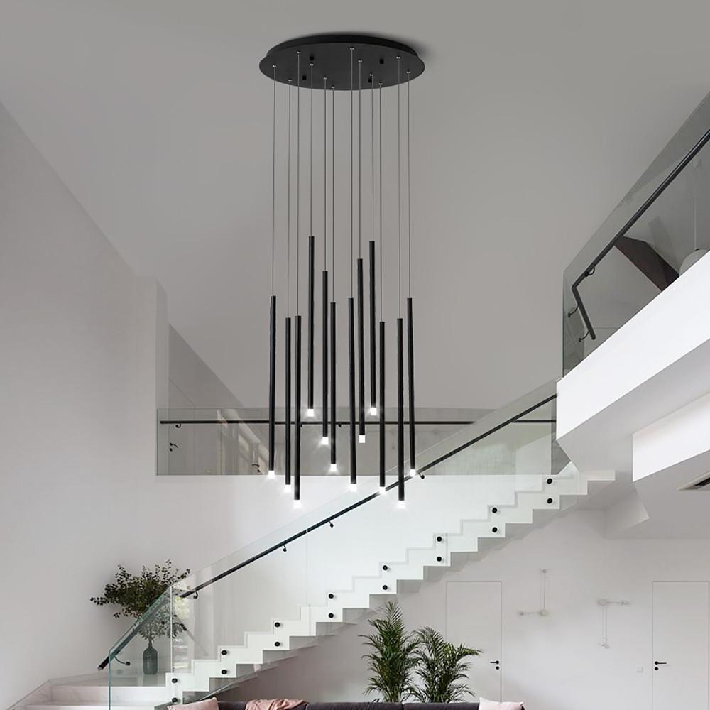 Linear Cluster Elongated Cylindrical LED Pendant Light