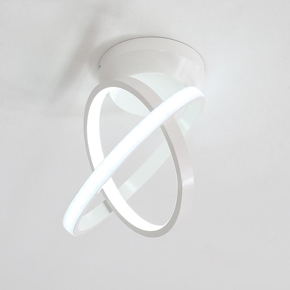 Modern LED Flush Mount Ceiling Light with Interlaced Rings
