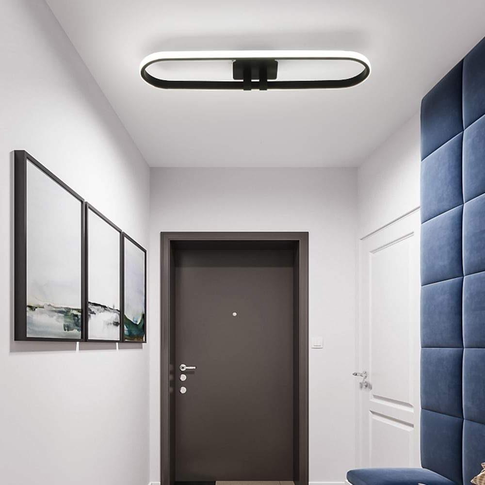 Rounded Rectangle Dimmable LED Flush Mount Ceiling Light