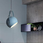 Modern Bowl Pendant Light Metal Hanging Lamp with Adjustable Cord