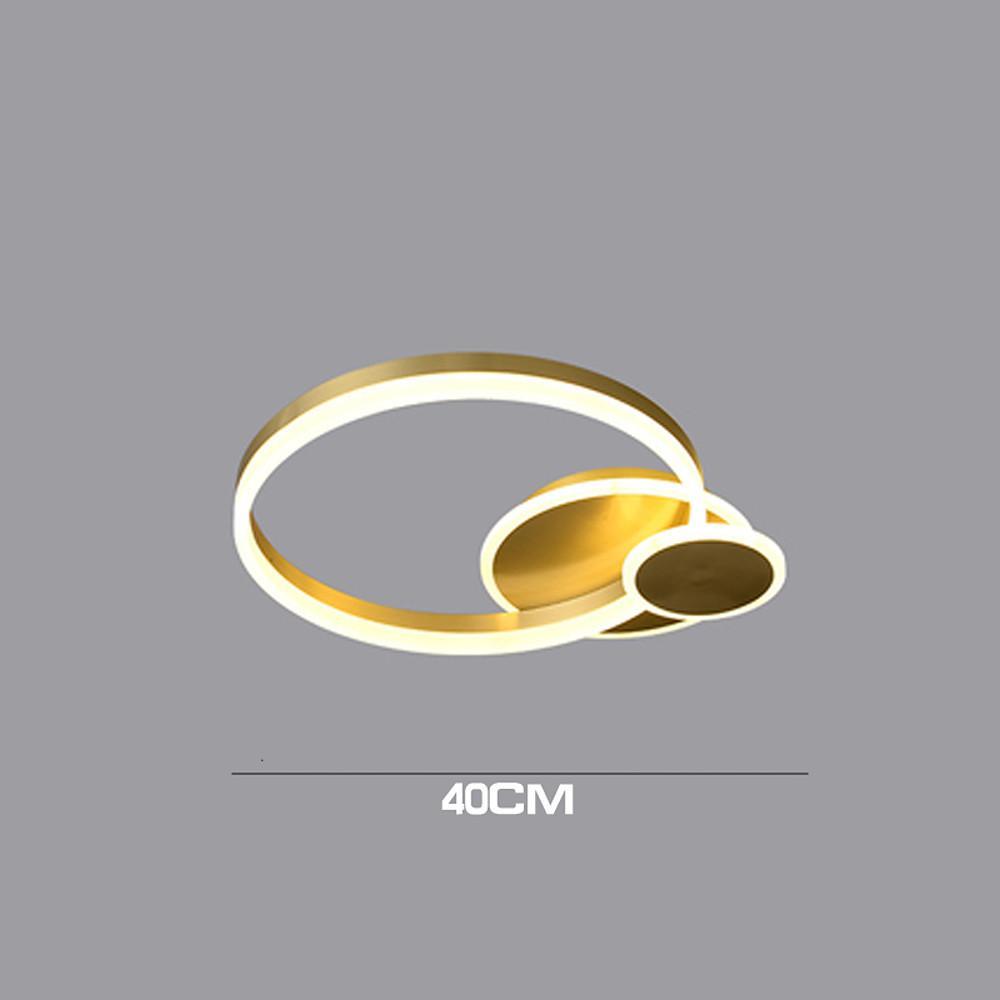 Overlapping Circles Flush Mount LED Ceiling Light Metal Acrylic