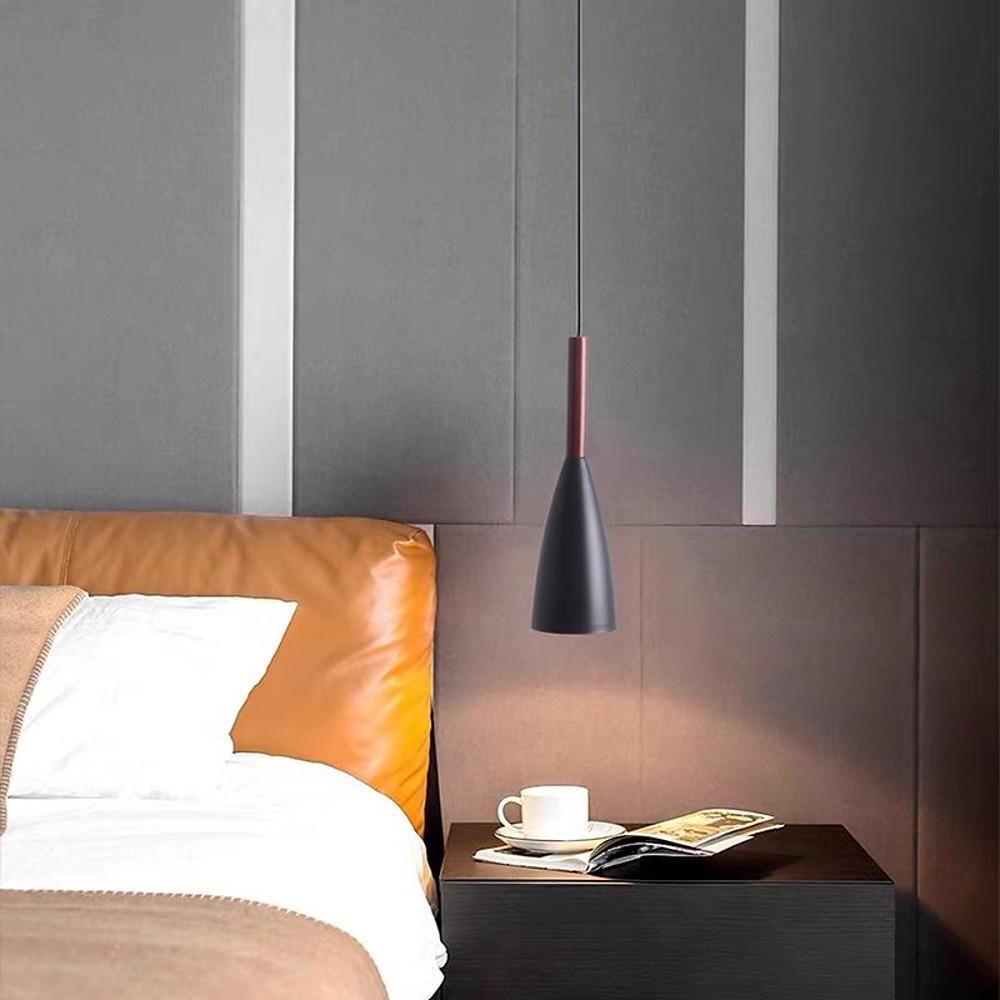 Modern Cone Pendant Light Metal LED Minimalist Island Lamp