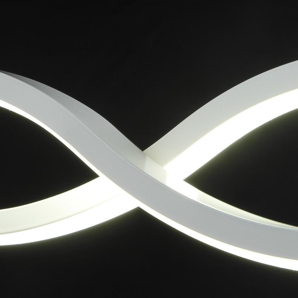 Double Wave LED Pendant Light Modern Dining Kitchen Island Fixture