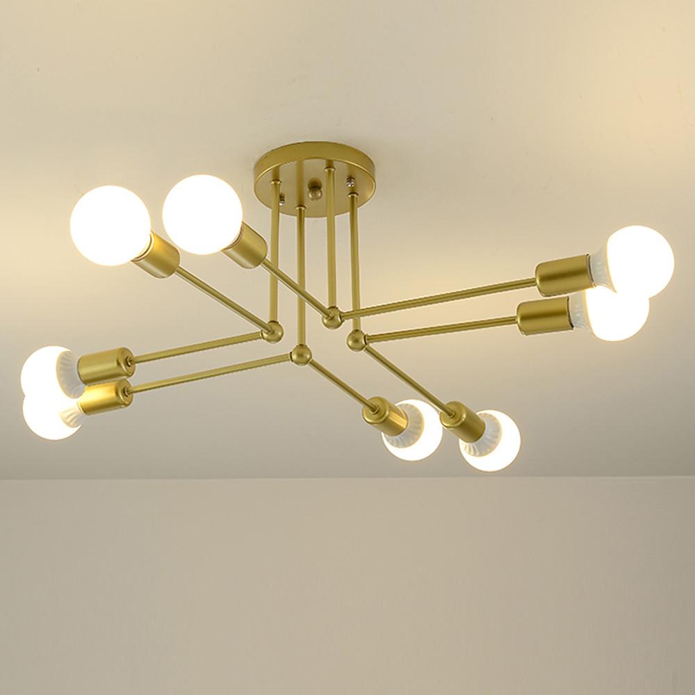 8-Light Linear Flush Mount Ceiling Light - Modern Metal Fixture