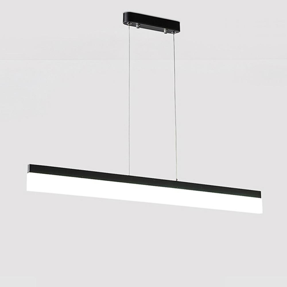 Modern Linear Aluminum Pendant Light with Acrylic Shade