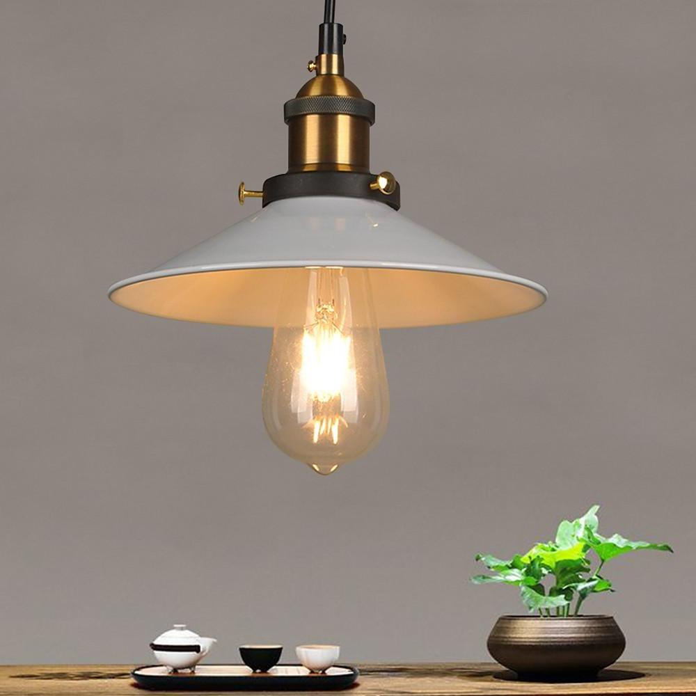 Industrial Cone Pendant Light - Adjustable Metal Downlight