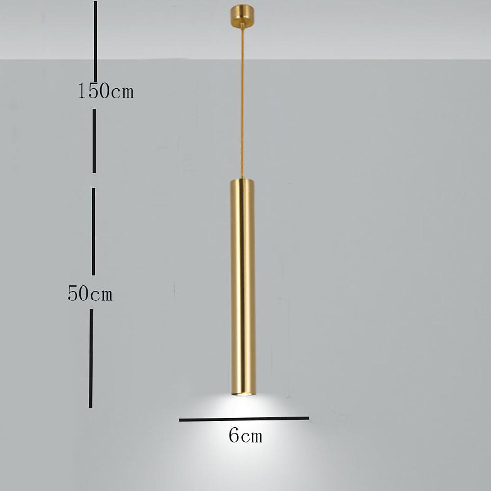 Linear Metal Pendant Light Industrial Kitchen Island Lighting