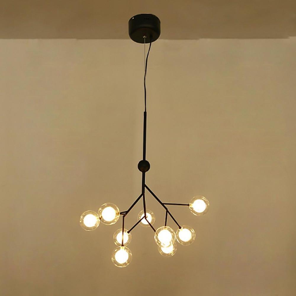 Modern Sputnik Chandelier 9-Light Metal Cluster Pendant Ceiling Light
